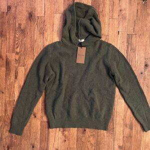 Gentle Herd NWT cashmere Green Hooded Sweater